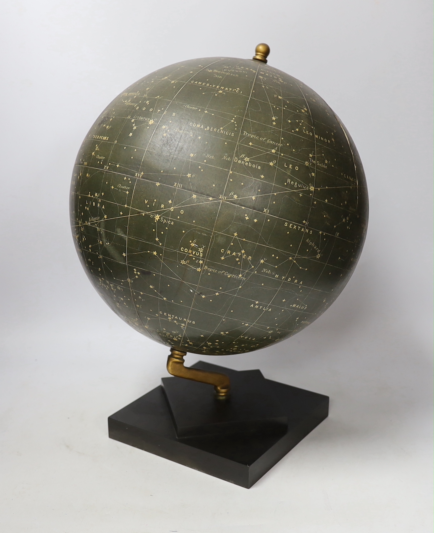 A Philips 12 inch celestial globe on square plastic base, 41cm high